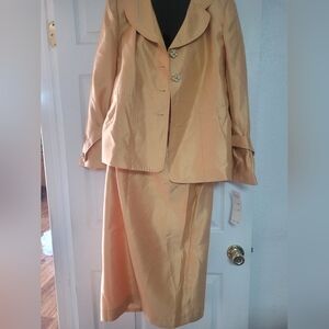 Nwt Vintage Promise Gold Women's Midi Skirt Ensemble